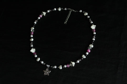 Handmade Midnight Star Beaded Necklace | Waterproof Stainless Steel