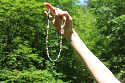 Handmade Forest Whisper Pretzel Beaded Necklace | Waterproof Stainless Steel
