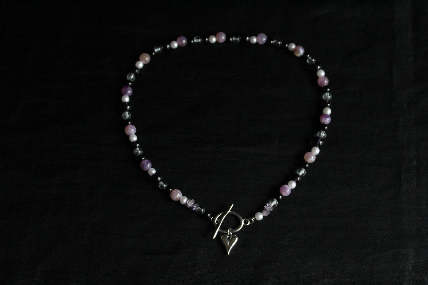 Handmade Lunar Romance Beaded Necklace | Waterproof Stainless Steel