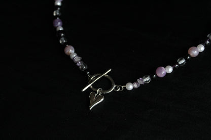 Handmade Lunar Romance Beaded Necklace | Waterproof Stainless Steel