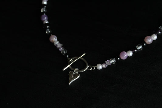 Handmade Lunar Romance Beaded Necklace | Waterproof Stainless Steel