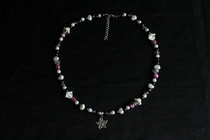 Handmade Midnight Star Beaded Necklace | Waterproof Stainless Steel