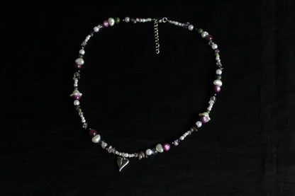 Handmade Midnight Forest Fairy Beaded Necklace | Waterproof Stainless Steel