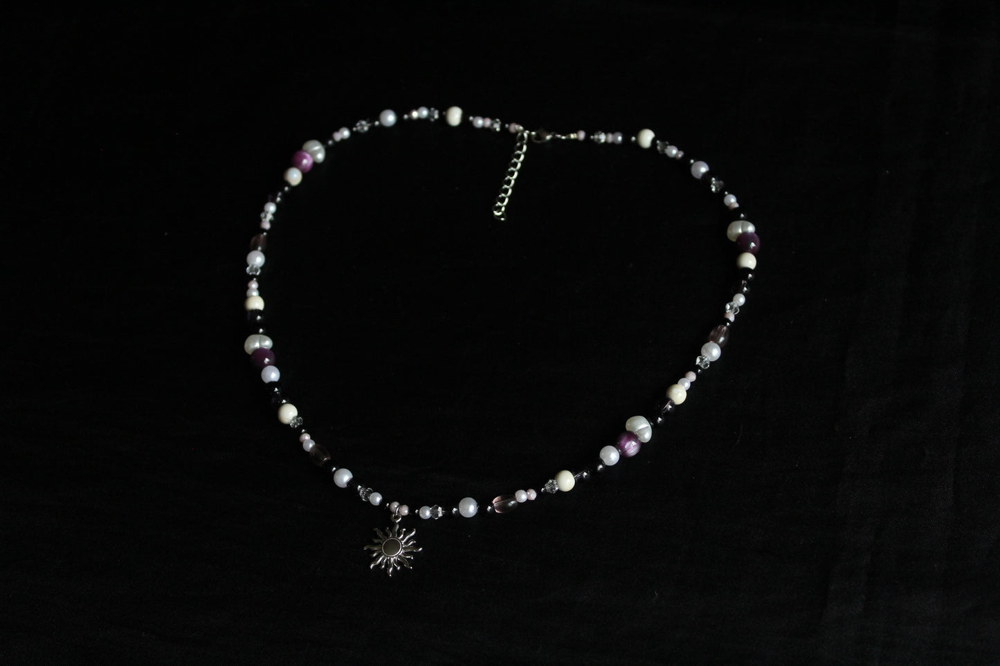 Handmade Solar eclipse beaded necklace | Waterproof Stainless Steel