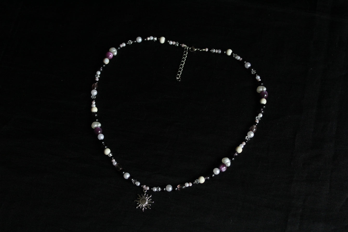 Handmade Solar eclipse beaded necklace | Waterproof Stainless Steel