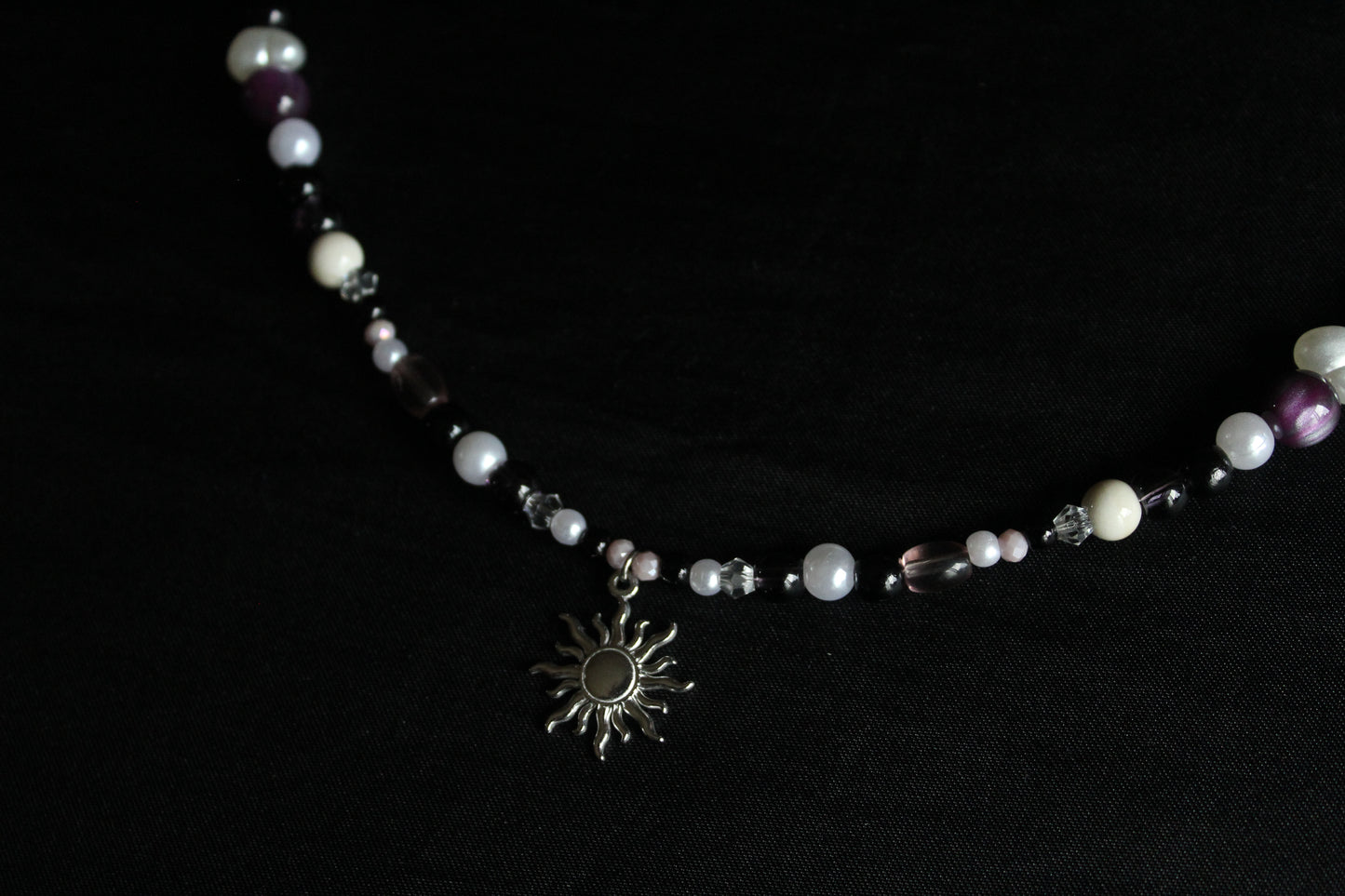 Handmade Solar eclipse beaded necklace | Waterproof Stainless Steel