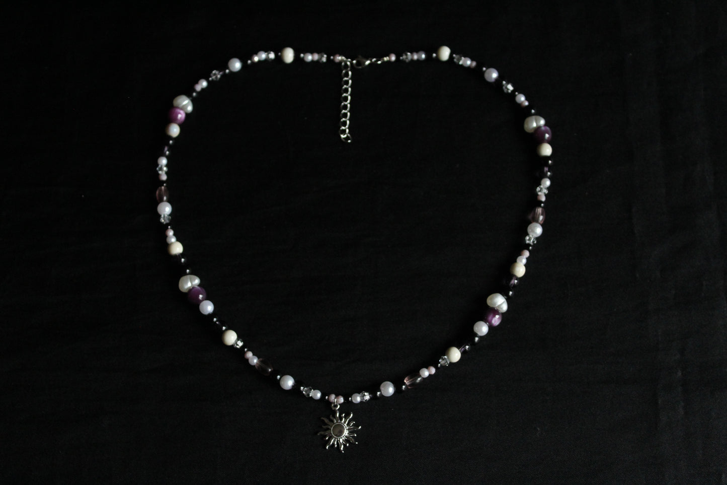 Handmade Solar eclipse beaded necklace | Waterproof Stainless Steel
