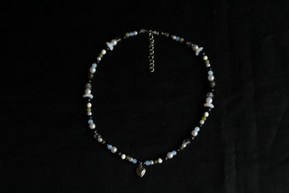 Handmade Secret Garden Heart Beaded Necklace | Waterproof Stainless Steel