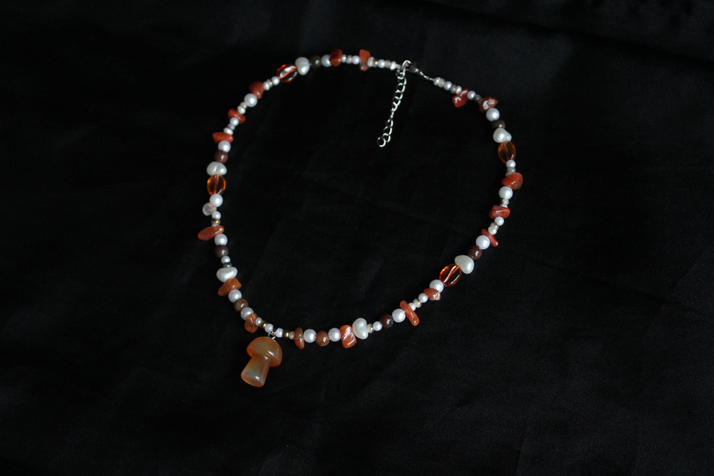 Handmade Forest Forager Mushroom Necklace | Waterproof Stainless Steel