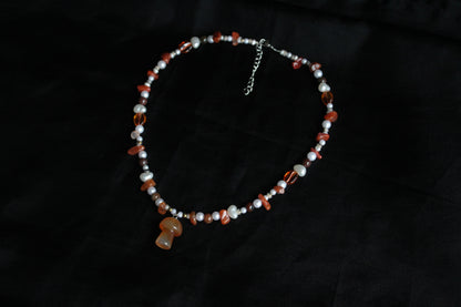 Handmade Forest Forager Mushroom Necklace | Waterproof Stainless Steel