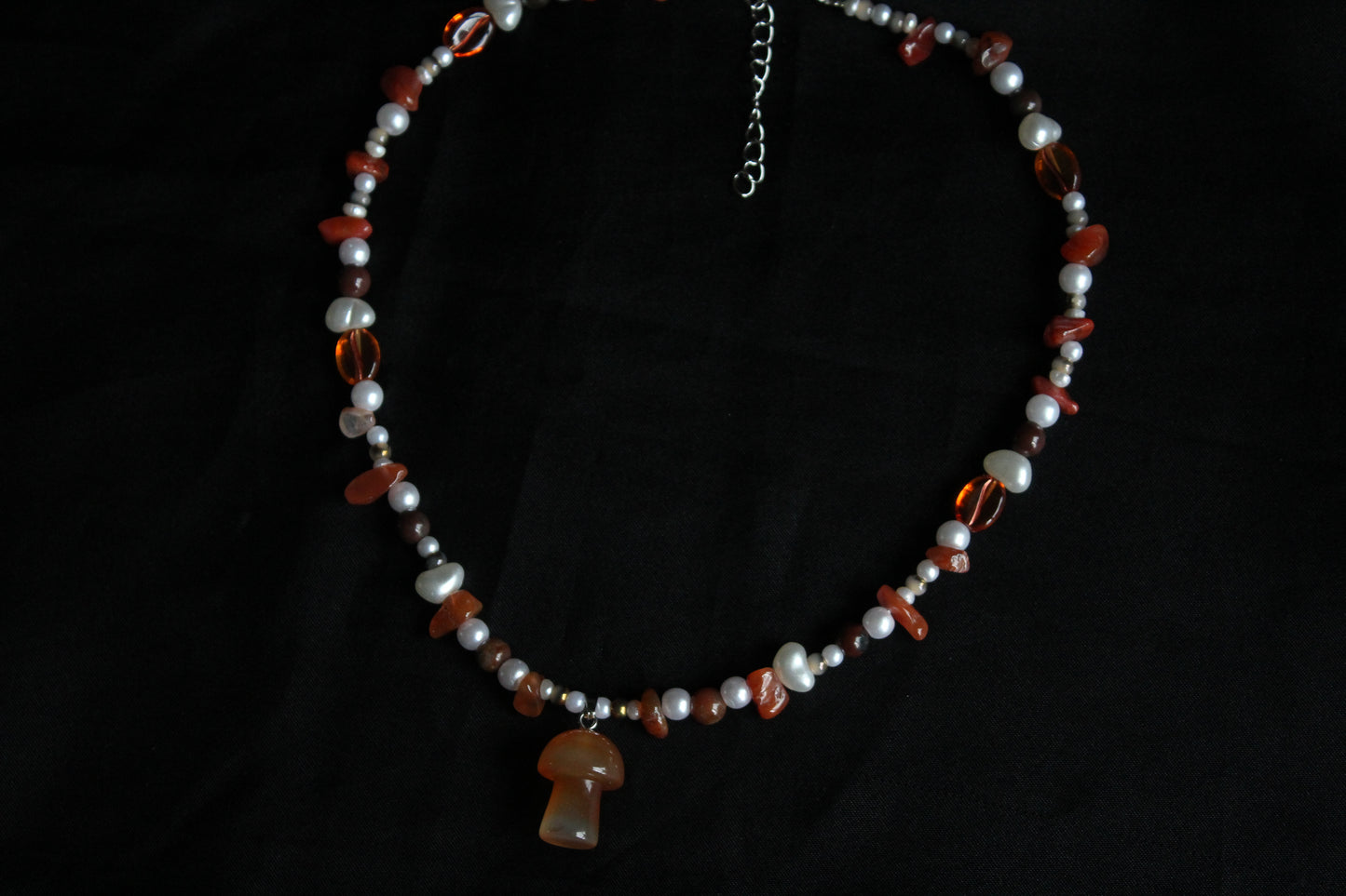 Handmade Forest Forager Mushroom Necklace | Waterproof Stainless Steel