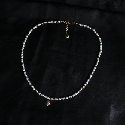 Handmade Sunrise Beaded Necklace | Waterproof Stainless Steel
