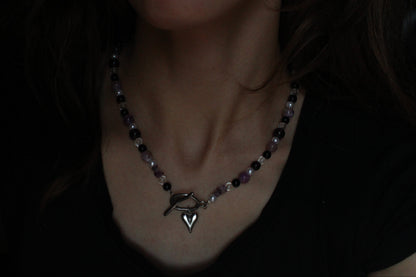 Handmade Lunar Romance Beaded Necklace | Waterproof Stainless Steel