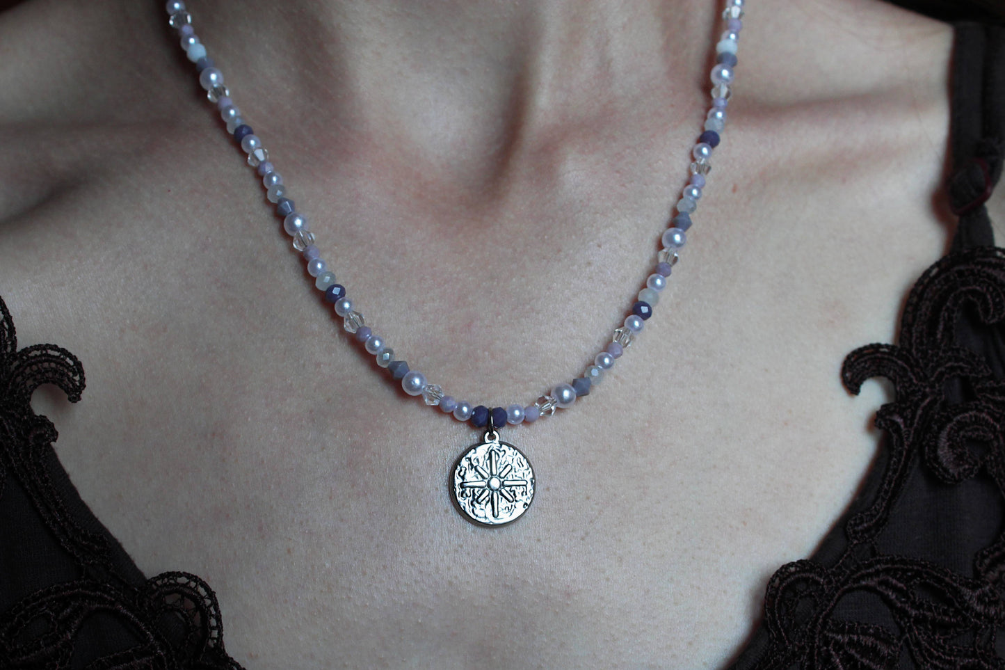 Handmade, Fairy Dust, Star Charm, Beaded Necklace | Waterproof Stainless Steel
