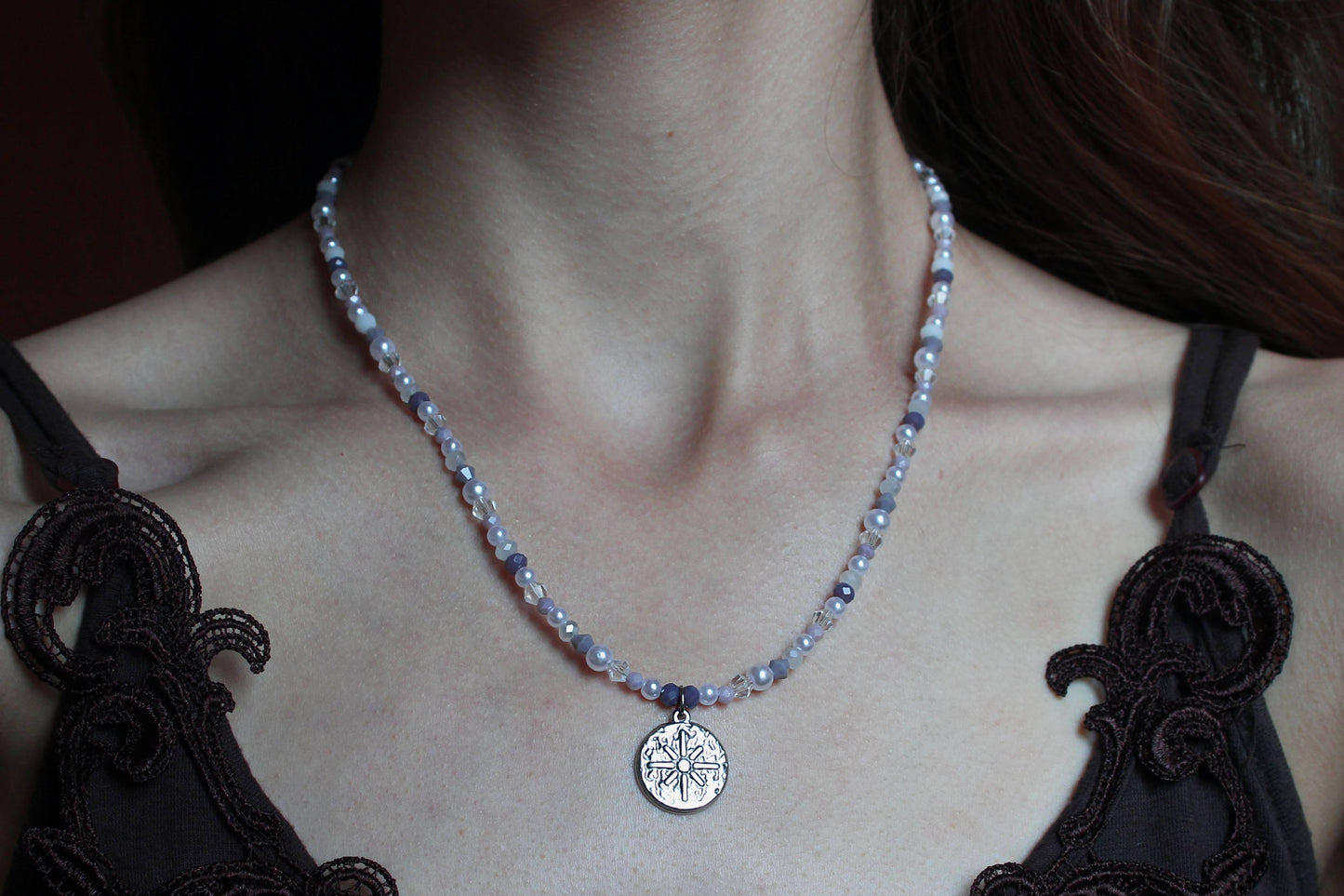 Handmade, Fairy Dust, Star Charm, Beaded Necklace | Waterproof Stainless Steel